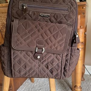 Vera Bradley quilted espresso backpack large